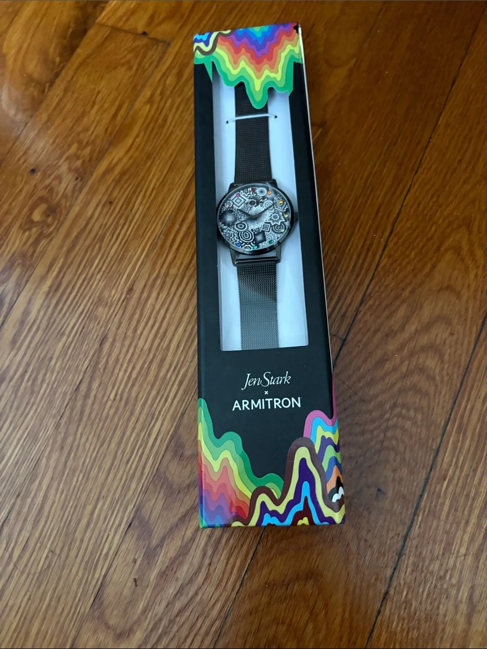 Armitron Jen Stark Artistry AC/1000TIJS Unisex Black Ultra Thin Round Watch